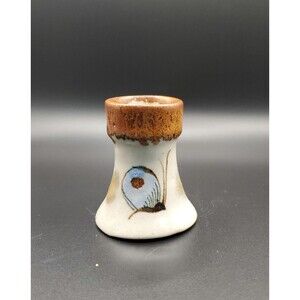 Ken Edwards Tonala Bird Butterfly Hand Painted Candle Holder